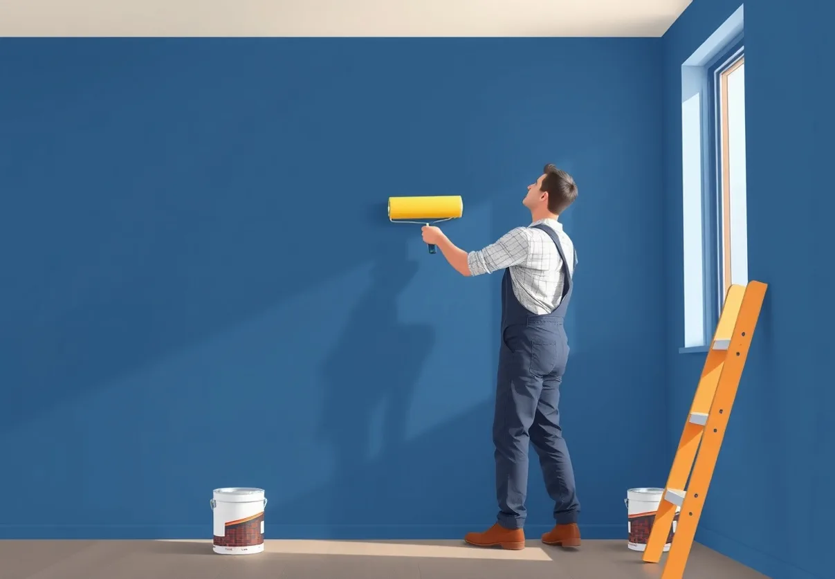 Peintre Évry-Courcouronnes 91000 en intervention sur un chantier